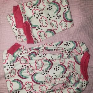 Kidgets Rainbow and Clouds Pajama Set